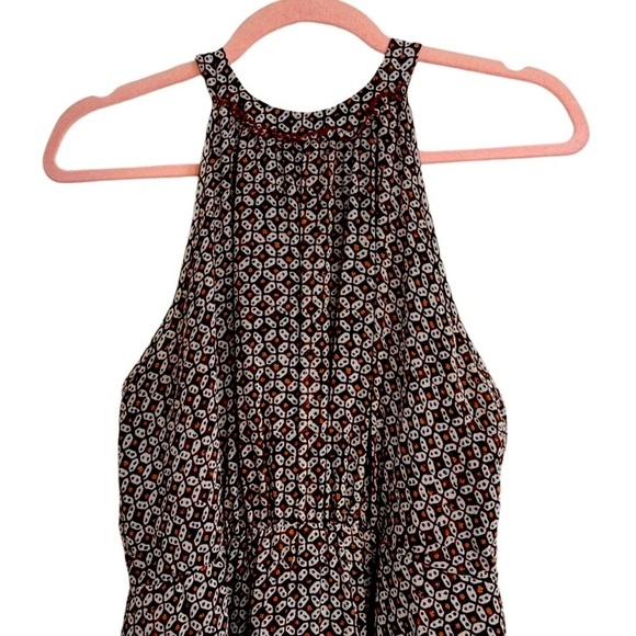 Madewell Silk Diamond Tile Midi Dress Size 2 - Picture 3 of 8